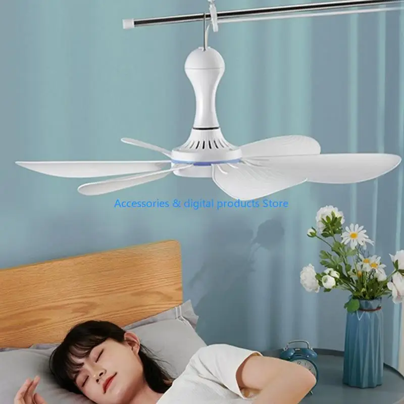 77JD Multipurpose USB Electric Fan With Silents Blade For Hotel Cabins Trailers Road Trip