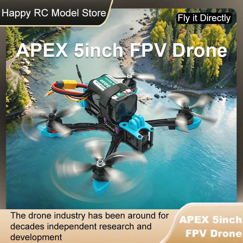 APEX 5inch FPV Drone Frame Kit Carbon Fiber Racing Drone Quadcopter Freestyle INAV Beatflight F722 M10 GPS Flight Control