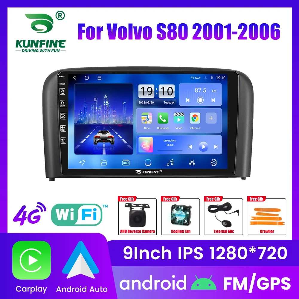 Android Car Radio For Volvo S80 2001-2006 Car Stereo 2Din Octa Core GPS Navigation Player IPS Screen Carplay Android Auto