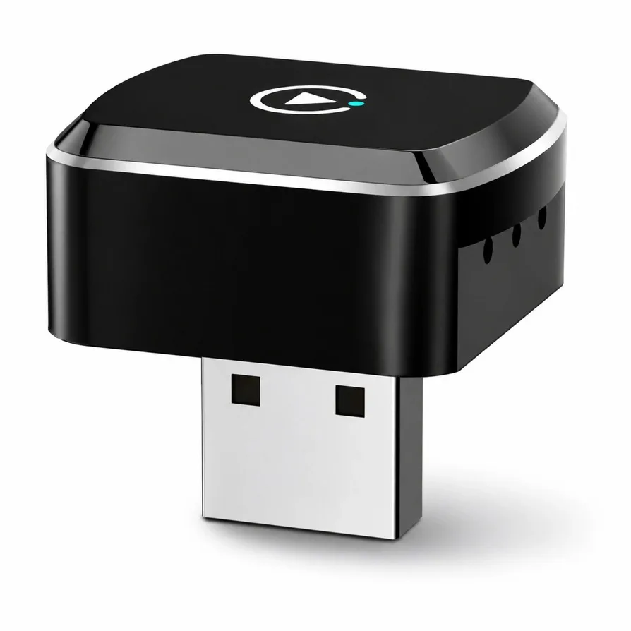 2in1 Wireless CarPlay Android Auto Adapter Mini Wired to Wireless Converter Fast Stable Connection Plug & Play Auto Reconnect Ca
