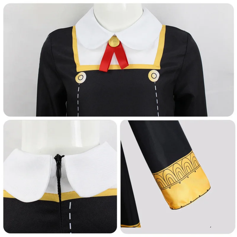 Anime Spion X Familie Anya Vervalser Cosplay Kostuum Jurk Uniform Pruik Halloween Carnaval Kostuums Voor Meisjes Kinderkleding