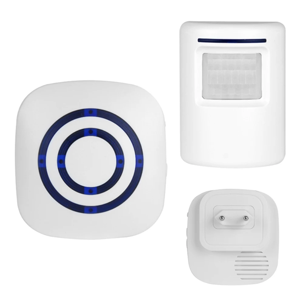 Motion Sensor Alarm Wireless Efficient Easy To Install Reliable Convenient Smart Doorbell Sensor Receiver Human Body Induction