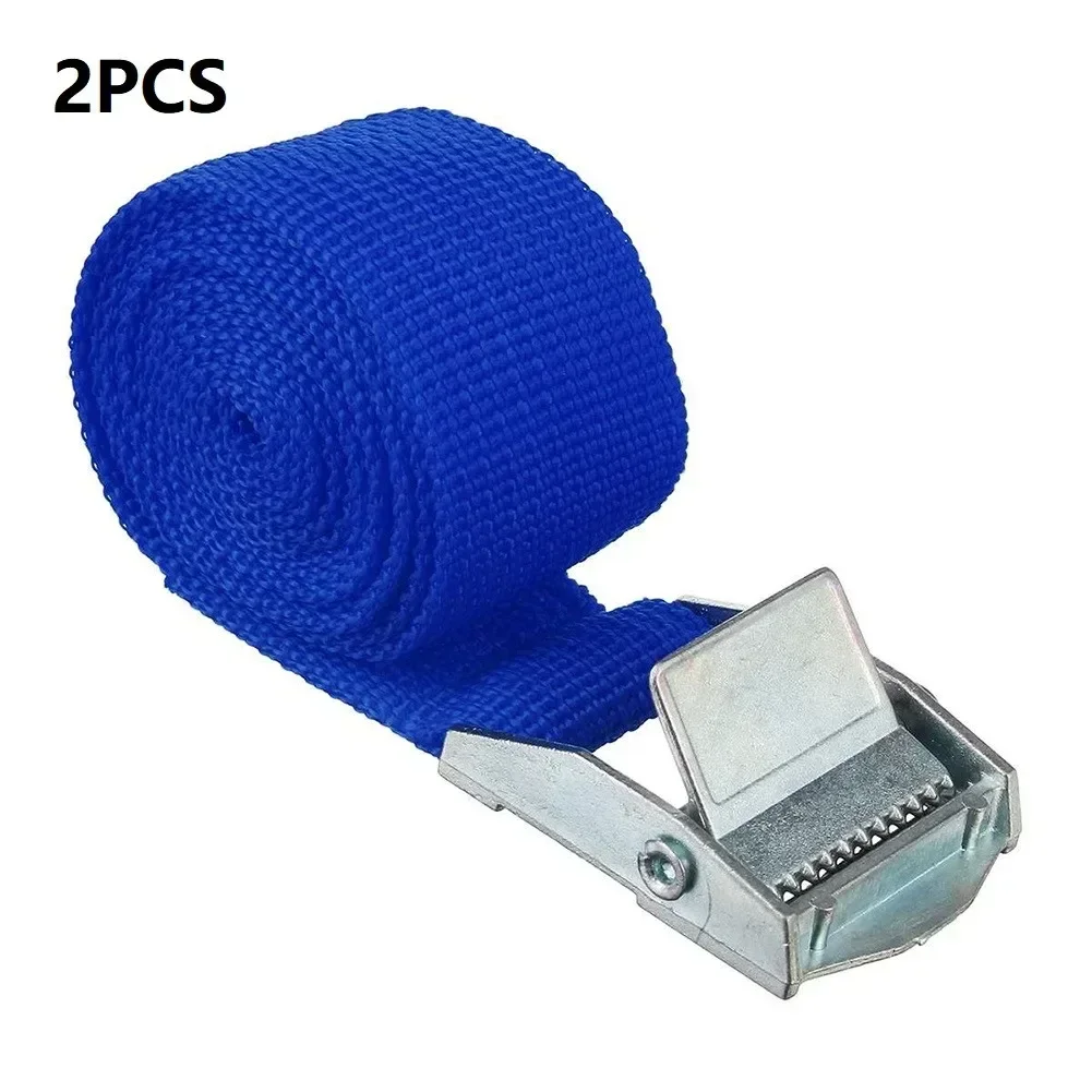 Cargo Lashing Strap Lashing Strap Optional Colour Zinc Alloy+Nylon 2 Pcs For Goods Movement High-Density Weaving