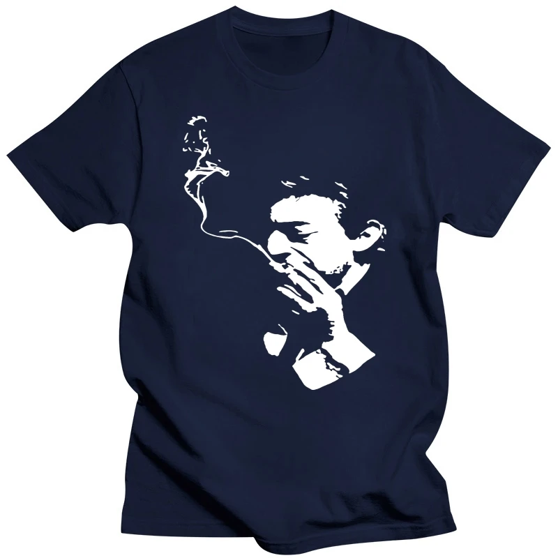 Serge Gainsbourg Francese Pop Rock di Nuovo Modo di Stampa Floreale Manica Corta Freddo Degli Uomini di T-Shirt In Cotone