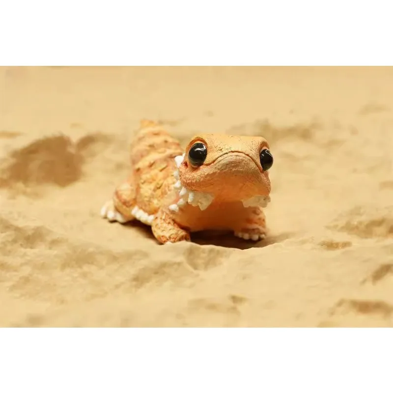 R2502 Ręcznie Robiona Żywiczna Pogona Vitticeps w Skali 1/6, Model Zwierzęcia Domowego do Wspinaczki dla 12-calowych Figur Akcji, Ozdoba na Biurko