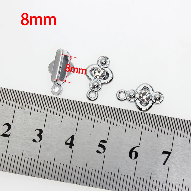 50pc/lot 8mm 10mm slide and hang Charms Connector Slide Charm Accessories Fit For wristband bracelet jewelrys making
