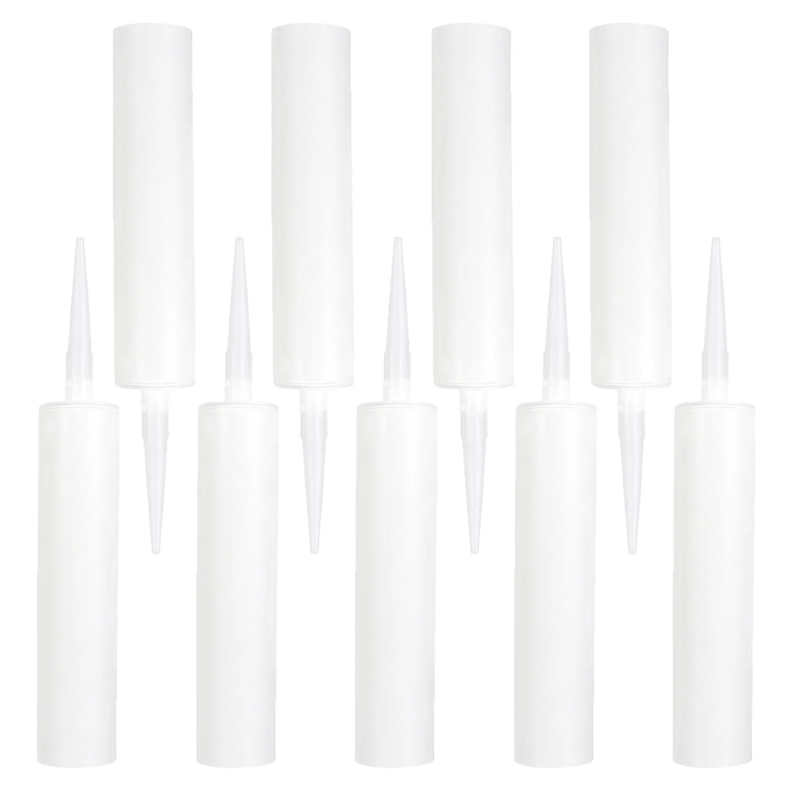 

9Pcs Fillable Caulking Tubes Empty Caulk Sealant Tubes Reusable Easy Dispense for Repairs Latex Caulk Sealant Tube