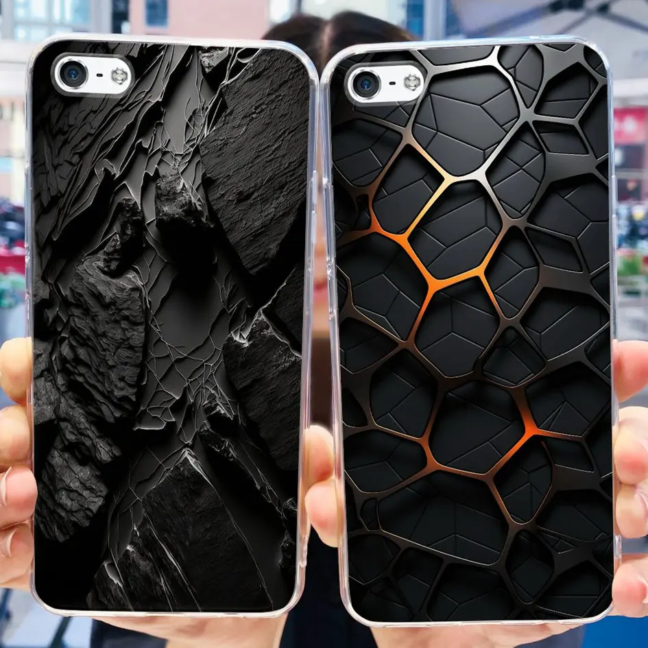 For iPhone 5 5S Case Fashion Astronaut Art Painted Shockproof Soft Cover For iPhone SE 2016 2020 SE2 TPU Funda on iPhone5 Bumper