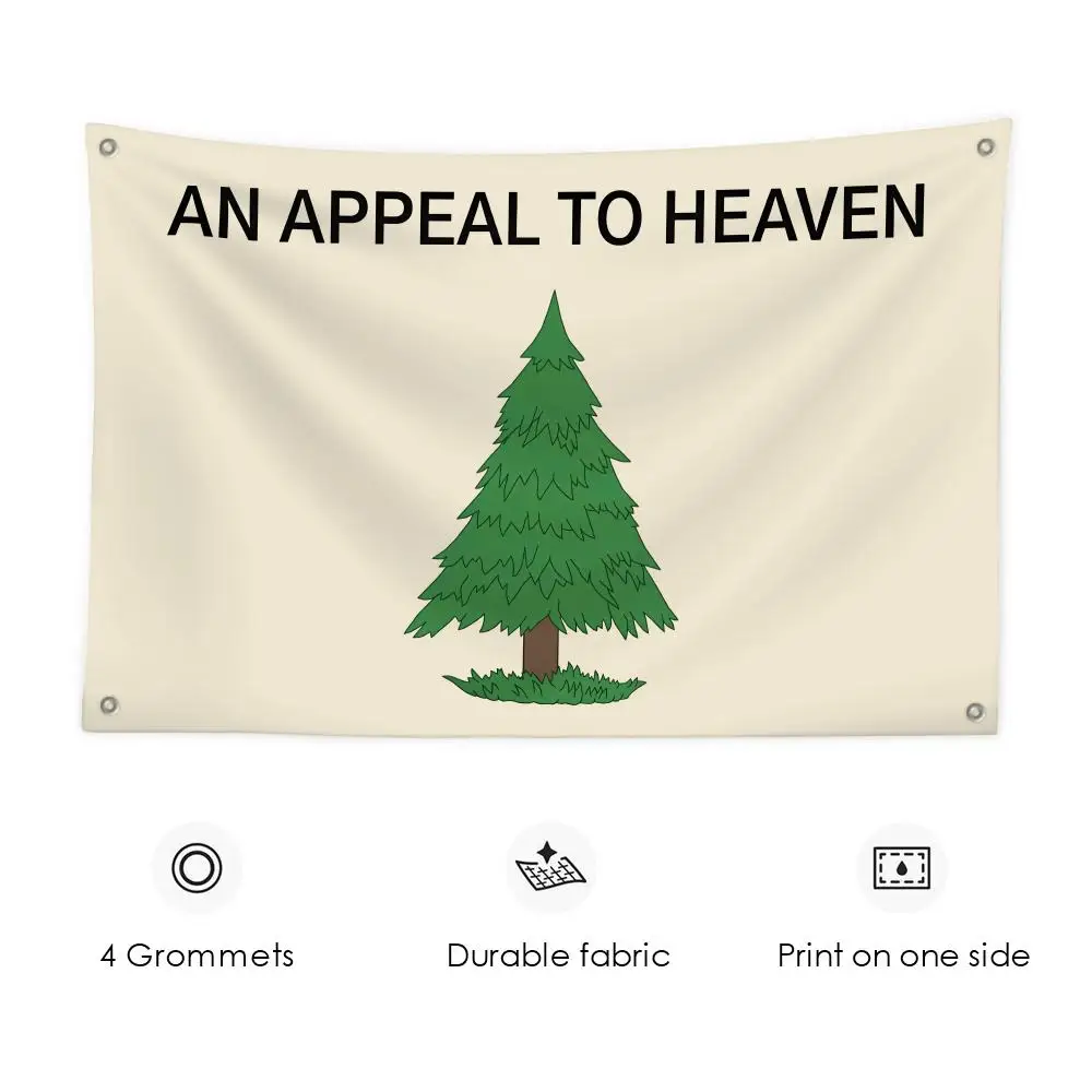 Drapeaux « Appele au Ciel » 3x5 pieds, bannière personnalisée pour porte de garage, décoration murale extérieure avec boucle en métal