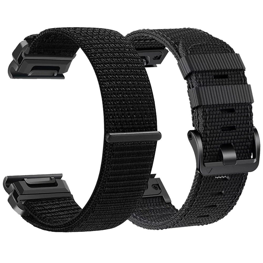 QuickFit 22mm 26mm Weave Band For Garmin Enduro 3 Epix Pro Gen2 Nylon Sports Bracelet For Fenix 8 8Pro Descent Mk3i/2 MARQ Strap