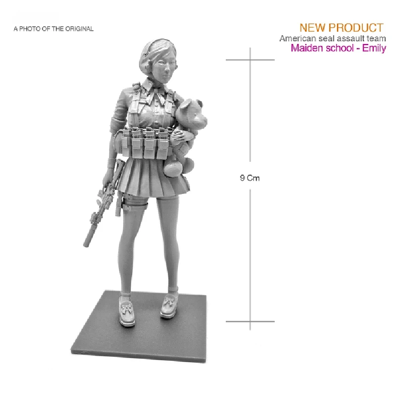 

1/18 модель из смолы, современная школьная форма для девочек, Gk, микроминиатюрная 3d печатная белая модель игрушки, комплект в разобранном и неокрашенном виде