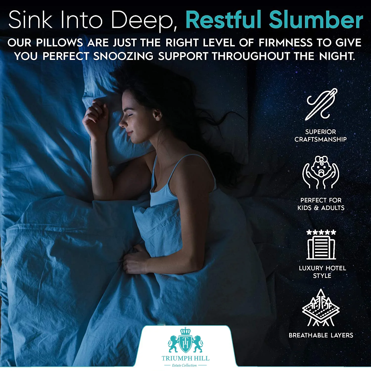 Customized Size Down Pillow 100% Goose Down Feather Household Goose Down Pillow Five-Star Hotel Pillow Core To Help Sleep