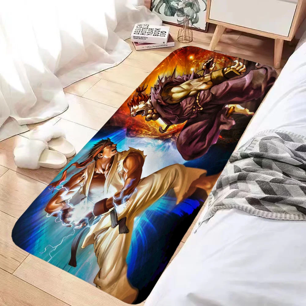 

Street Fighter Rugs House Entrance Mat Kitchen Rug Carpet for Kitchen Mats Floor Bath Mat Foot Door Bathroom Prayer Non-slip