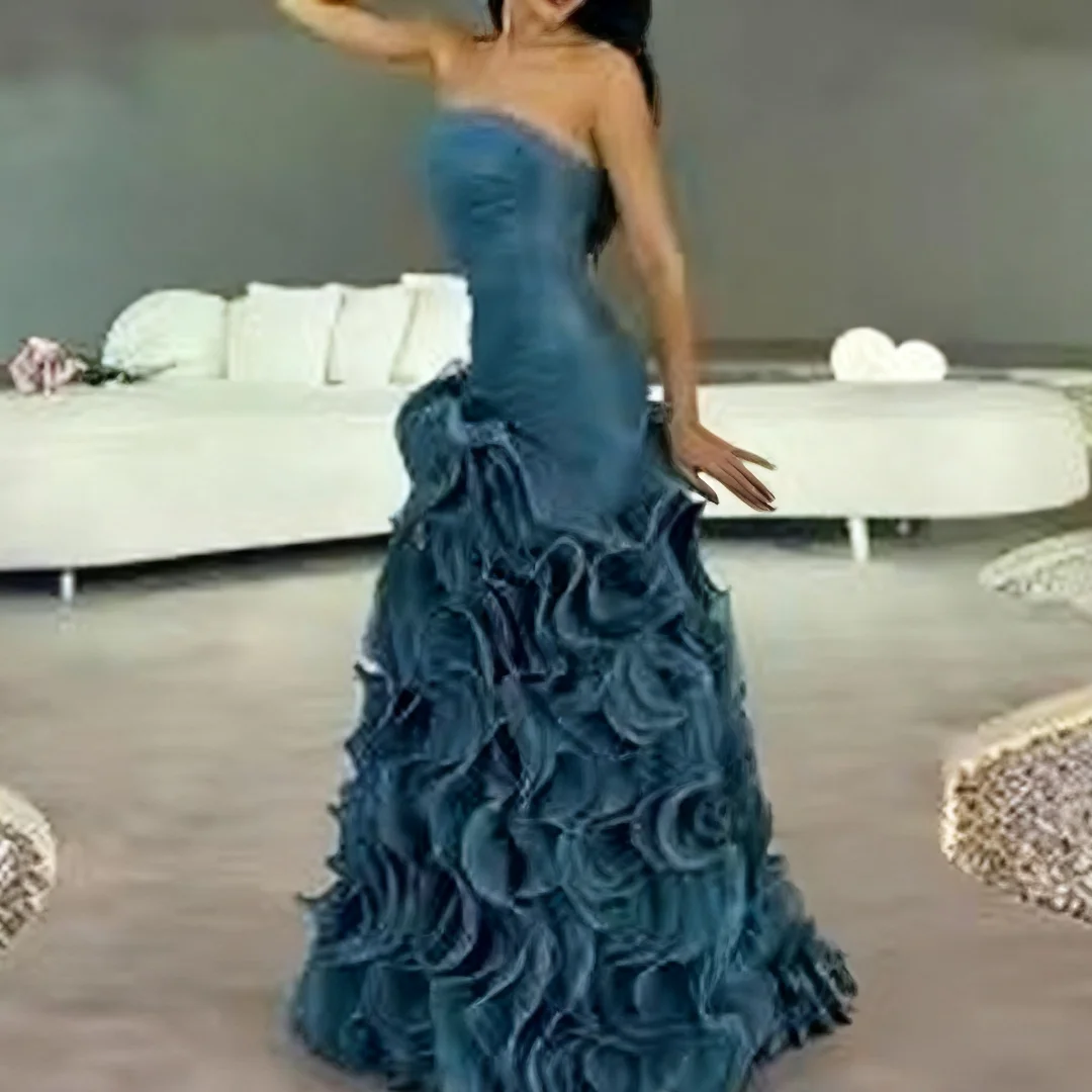 

Customized Floor Length Dress formal evening dresses birthday party prom gowns for women