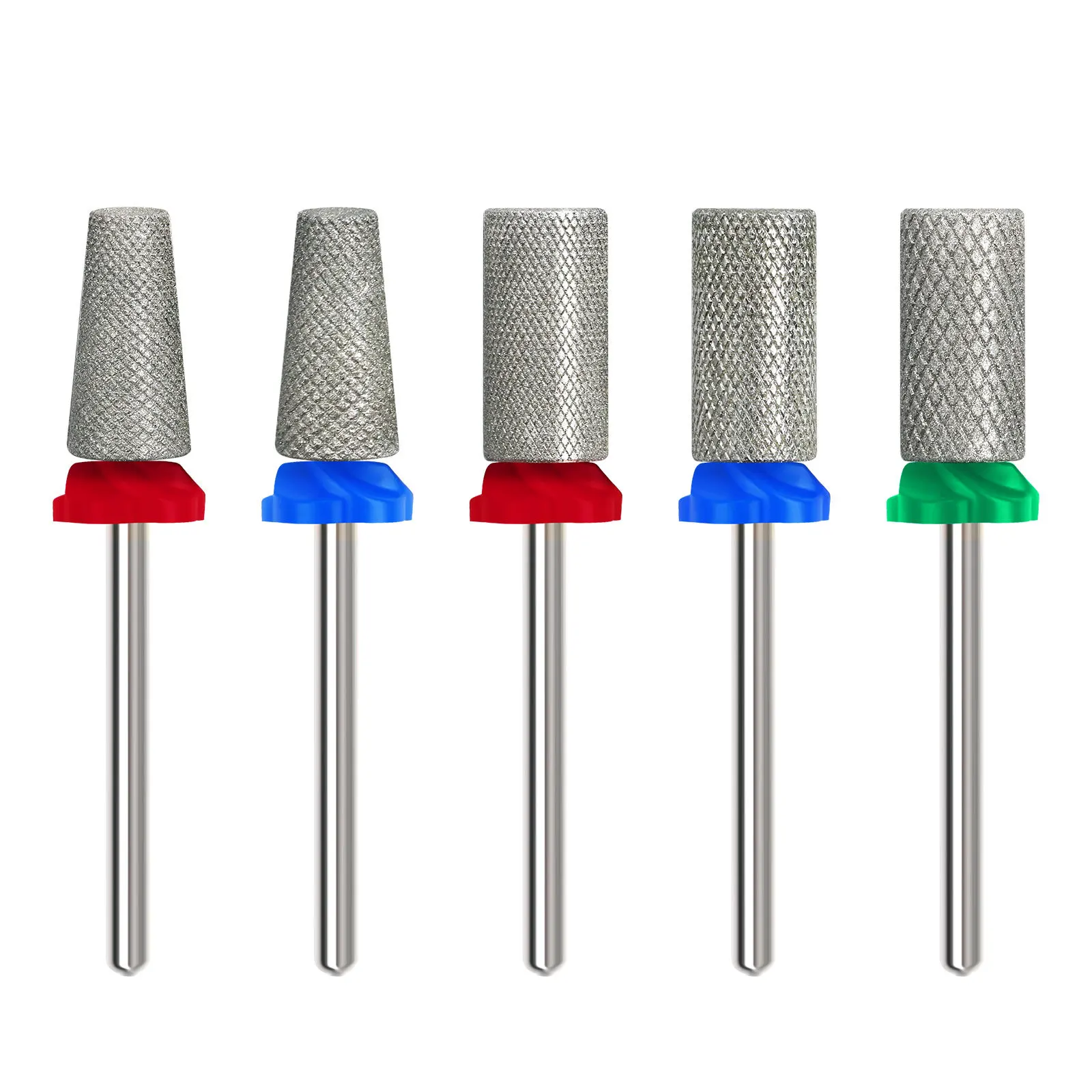 Professional High-Speed Long Barrel Carbide Nail Bits and Diamond Nail Bits Set with Nail Drill Bits for Manicure Pedicure Tools