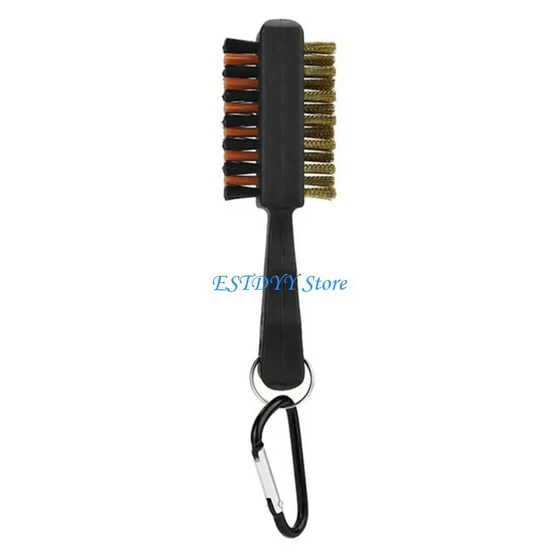 G6DE Golf Club Brush Golf Cleaning Brush Double Side for w/Keychain Golf Acces