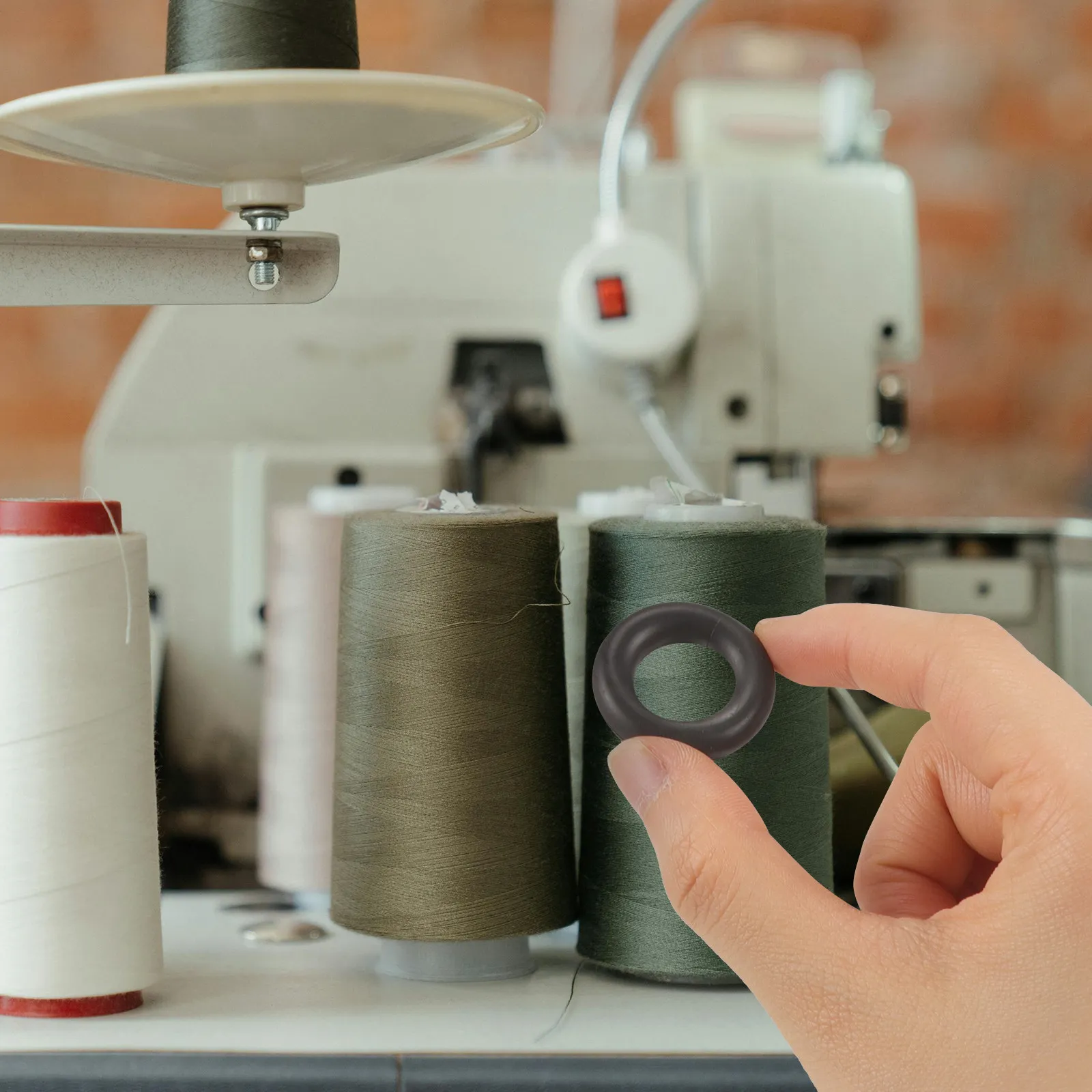 10Pcs Sewing Machine Bobbin Winder Rubber Ring Replacement Flexible Friction Wheel Tire Ring Sewing Supplies Rubber Rings