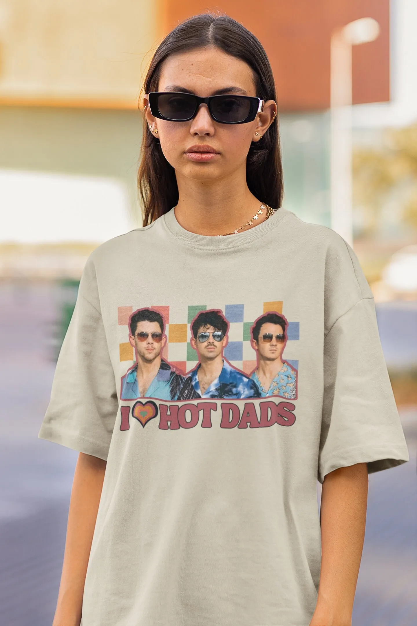 I Love Hot Dads Jonas Bros T Shirt Funny Joe Meme Merch Fan Unhinged Kevin Vintage Nick