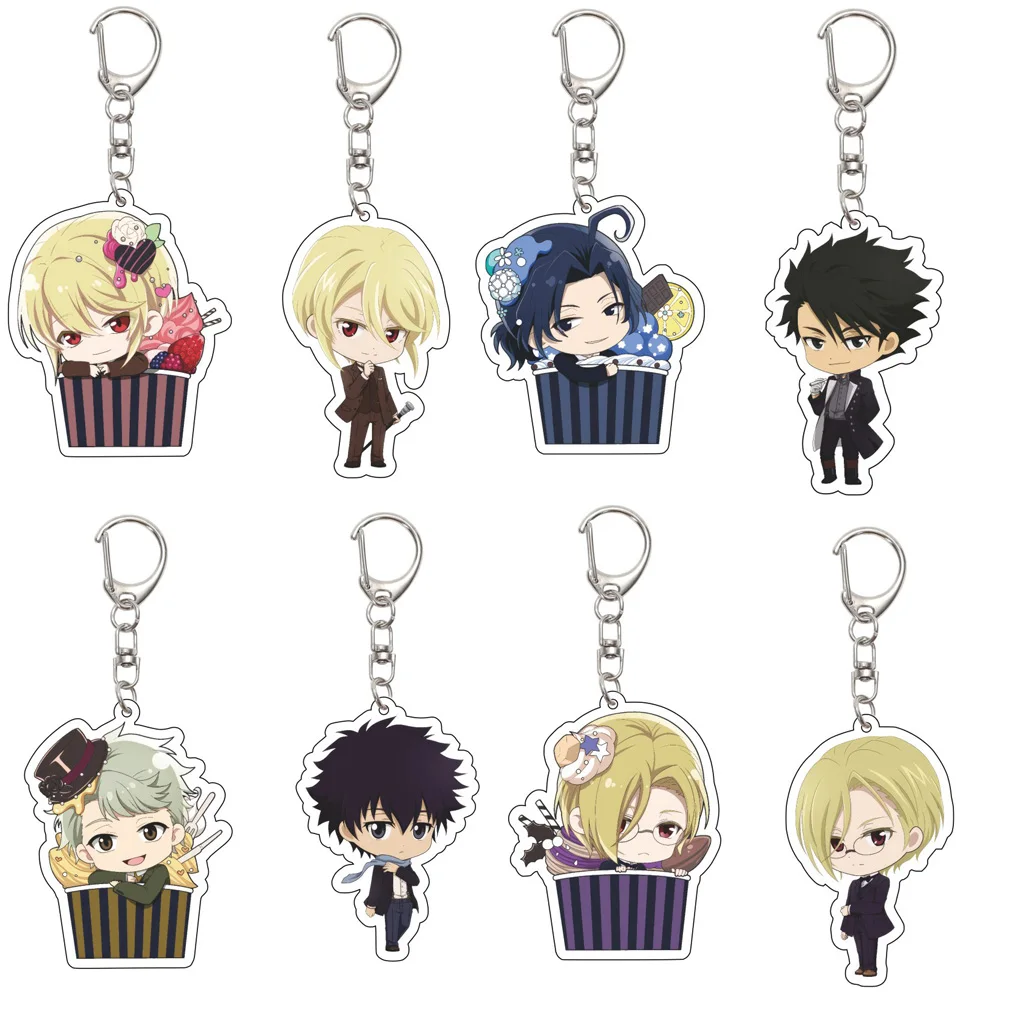 

55MM Anime Moriarty the Patriot Keychain William James Moriarty Sherlock Holmes Albert James Moriarty Keychain Christmas Gifts