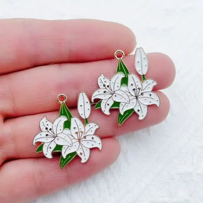 10pcs Plant Flower Bouquet Sunflower Carnation DIY Accessories Pendant Headwear Necklace Earrings view 5