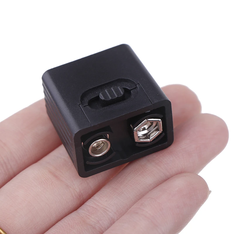 1pc Mini 9V Battery Flashlight 2 Modes COB LED EDC Key Light 6F22 Battery Outdoor Lighting Work Light Excluding Battery