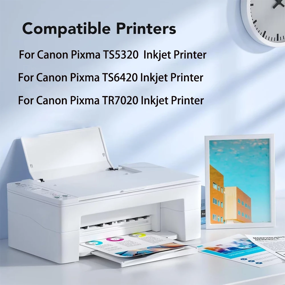 Einkshop PG260 PG-260 PG 260 XL CL261 CL-261 260XL Smart Ink Cartridge for Canon PIXMA TR7020 TS5320/TS6420 TR7020a/TS6420a