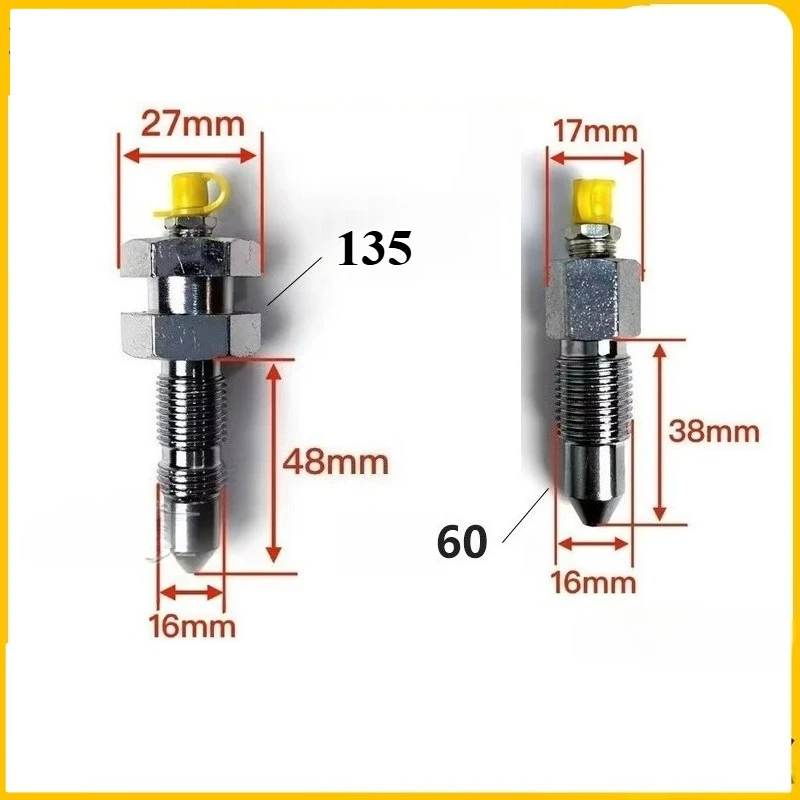 1PC Grease Fitting Valve Grease Nipple For XCMG Excavator 55/60/65DA/75/80/135/215/370DK Track Tension Cylinder