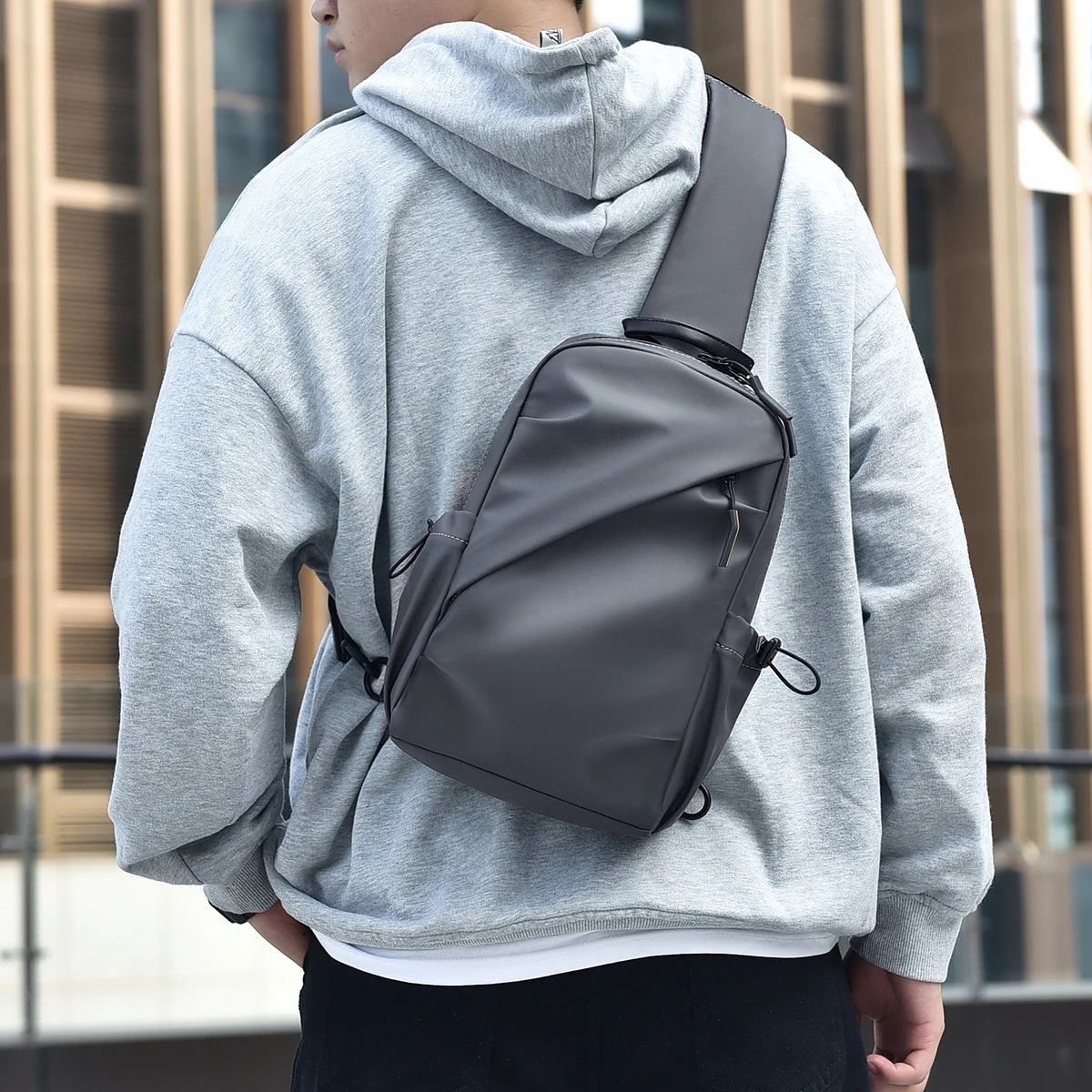 Fashion Trend Cool Dating Crossbody Leisure Men Party Small Multi-function Casual Boys Chest Bags With Big Pockets For Work