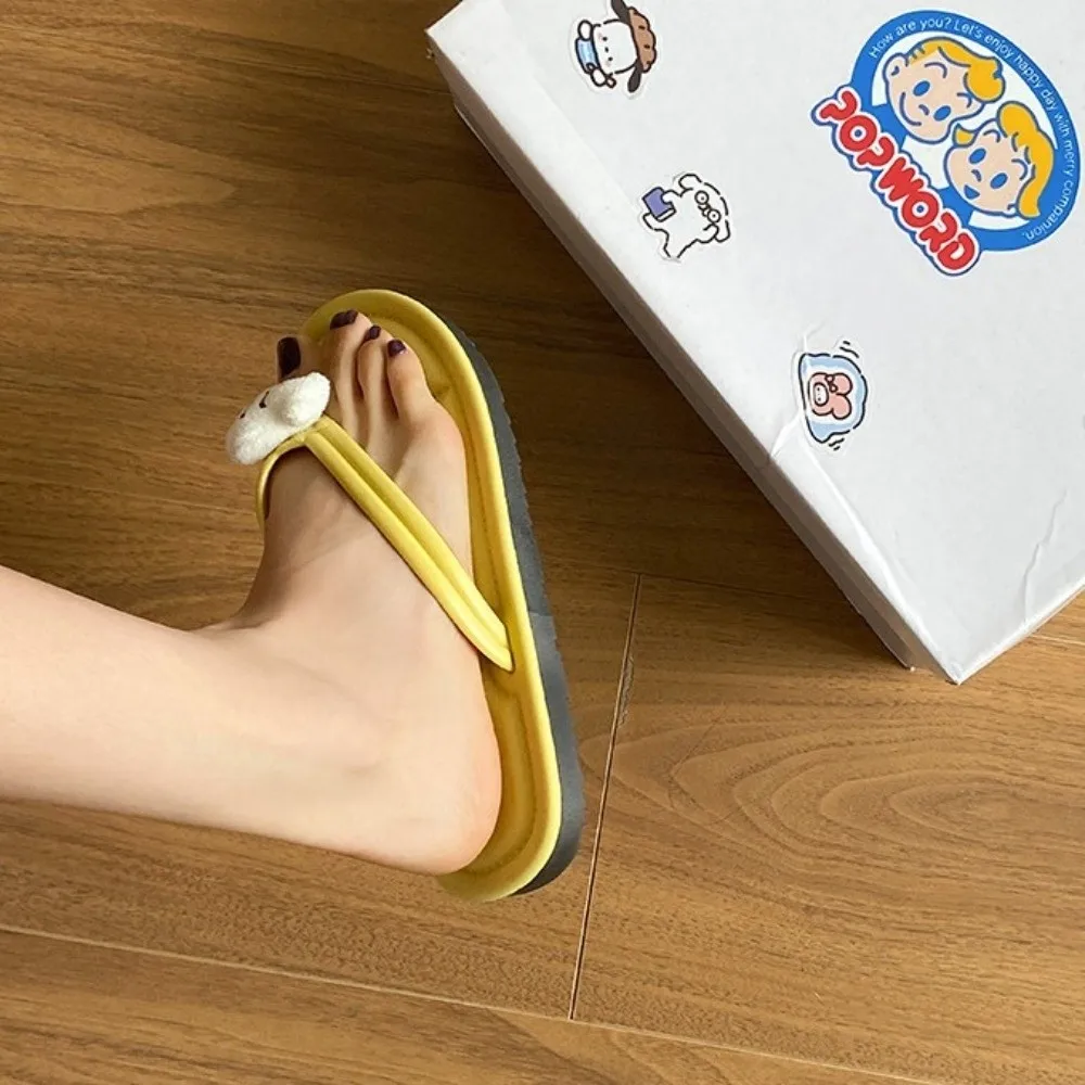 

Шлепанцы с мультяшными животными, кошкой, рыбой, противоскользящие куклы, пляжная одежда, шлепанцы с мягкой подошвой, тапочки с кошачьими рыбками для женщин и девочек