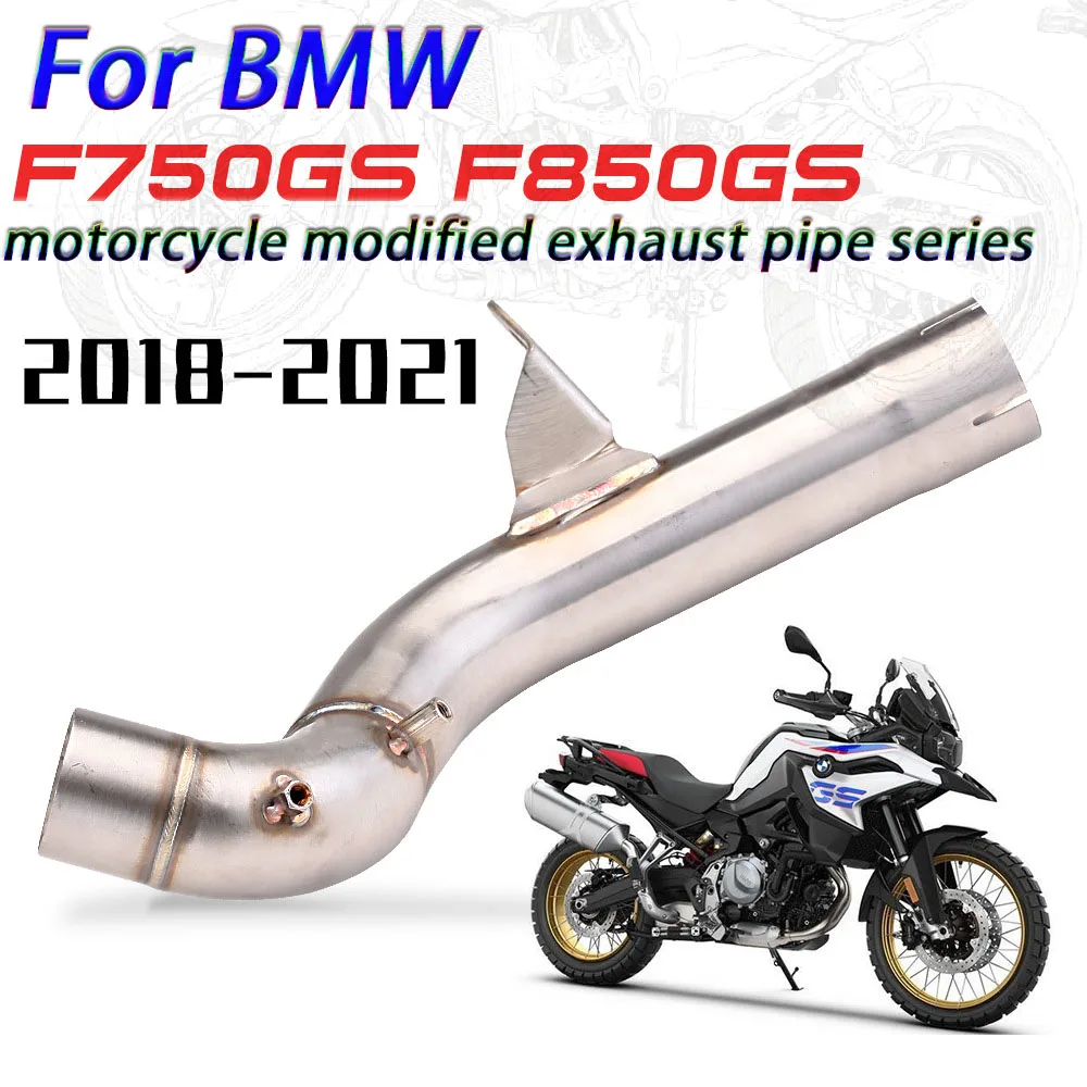 

Motorcycle Exhaust Muffler Mid-Pipe Connection Slide-On Connector for BMW F750GS F850 GS F750 GS 2018 - 2021 ADV 2020 2019