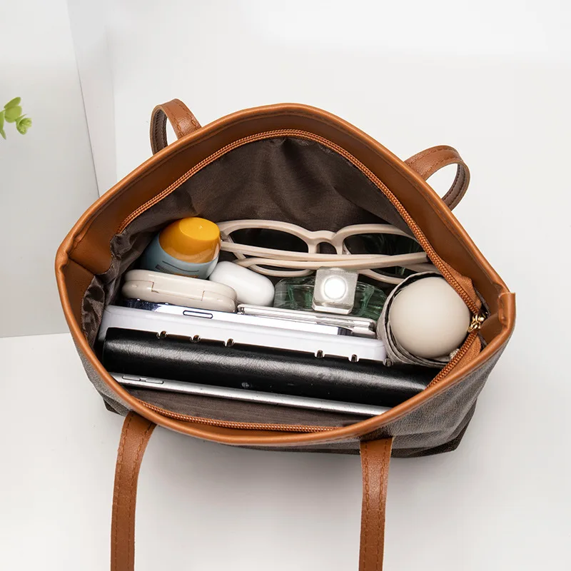 Torba damska torba damska 2023 nowa wytłaczana torebka w kwiaty torba na zakupy wszechstronna torba wiadro o dużej pojemności