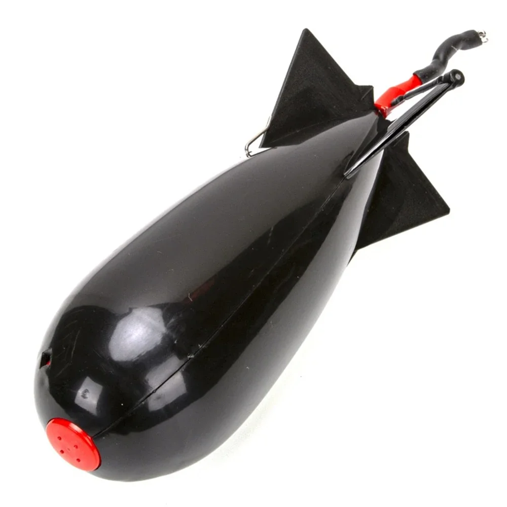 البلاستيك الصيد الطعم الأسماك المغذية في الهواء الطلق صاروخ على شكل تعويم إغراء الطعم حامل مغذيات موقف والعتاد اكسسوارات صيد السمك