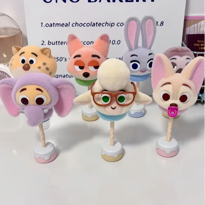 

Genuine Disney'S Crazy Zootopia Marshmallow Series Blind Box Figurines, Trendy Mystery Boxes Kawaii Desktop Ornaments Kids Gifts