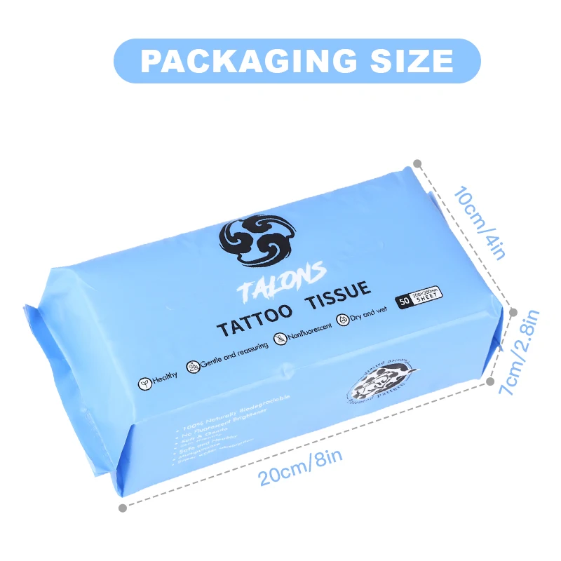 

Набор одноразовых салфеток для татуировок (1/4/5/6 упаковок), 50 шт./упаковка, мягкие нетканые впитывающие салфетки для тату-мастеров и студий