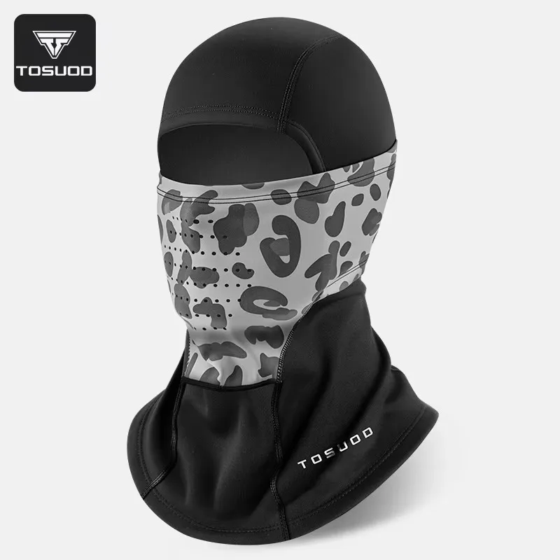 TOSUOD الشتاء الدراجات قناع بالاكلافا MBT قبعة الدراجة تنفس بالاكلافا ركوب قناع كامل الوجه الصوف مبطن هود أقنعة التزلج #1