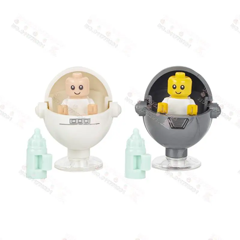 سلسلة الأثاث عربة أطفال MOC اللبنات الإبداعية DIY المشهد زجاجة حليب الأطفال سرير نماذج الطوب تجميع لعب للأطفال #6