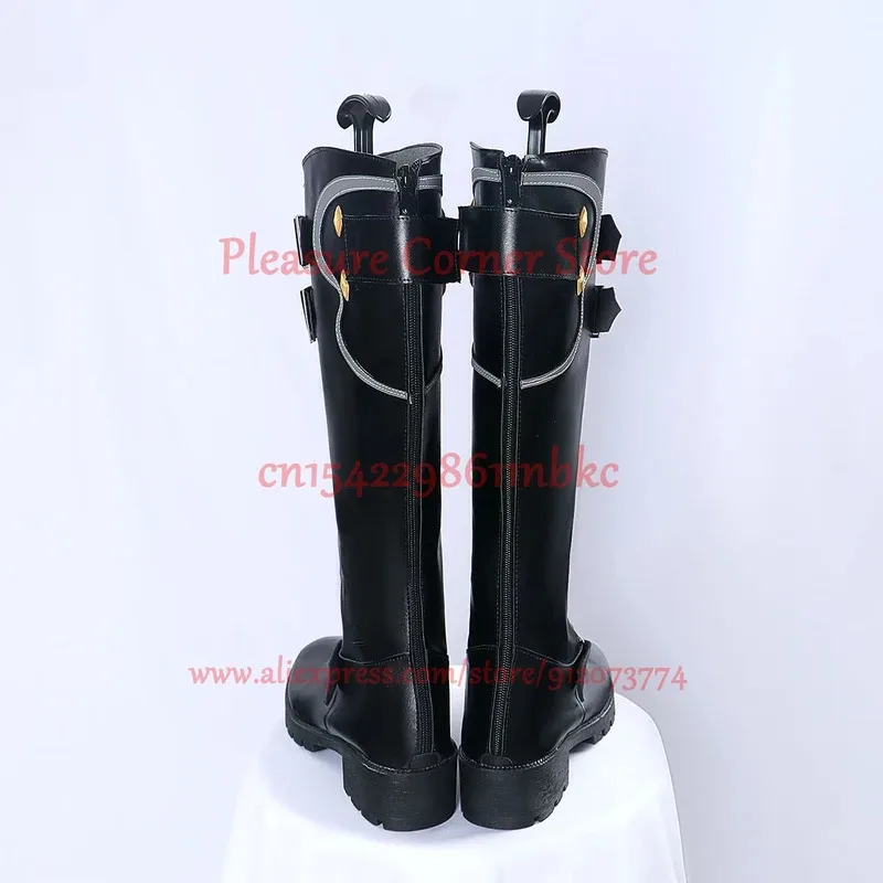 En STOCK juego Honkai Star Rail Jiaoqiu zapatos de Cosplay Jiao Qiu accesorio de disfraz de Cosplay Prop Jiaoqiu Cosplay zapatos de cuero Pu