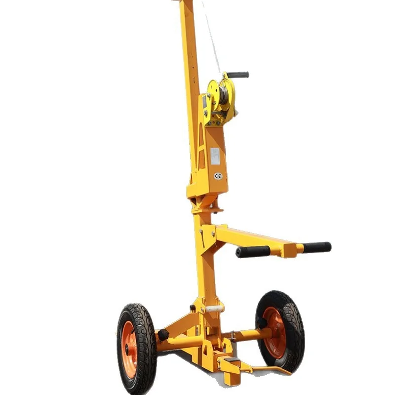 Hand Push Mobile Glass Lifting Transporter With 90 Degree Tilting And 360 Degree Rotating Suction Cup For Handling Equipment