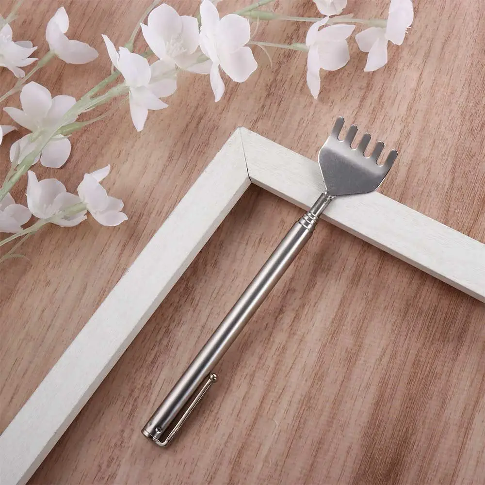 Telescopic Adjustable Back Massage Health Care Tools Stainless Steel Back Scratcher Anti Itch Claw Massage Tools Tickle Stick