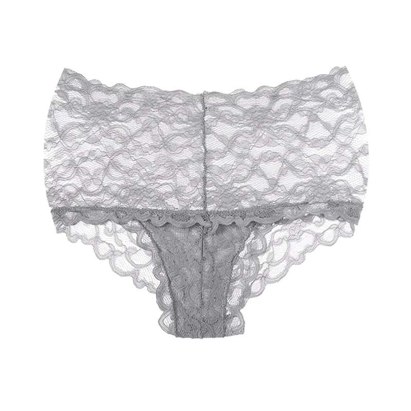 Felinus New Panties Sexy Lace Underwear Women High Waist Briefs Embroidery Seamless Underpants Solid Ultra-thin Female Lingerie