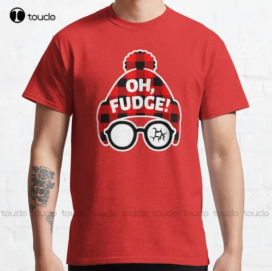 Oh Fudge A Christmas Story Classic T-Shirt pink shirts for men Custom aldult Teen unisex digital printing xs-5xl All seasons