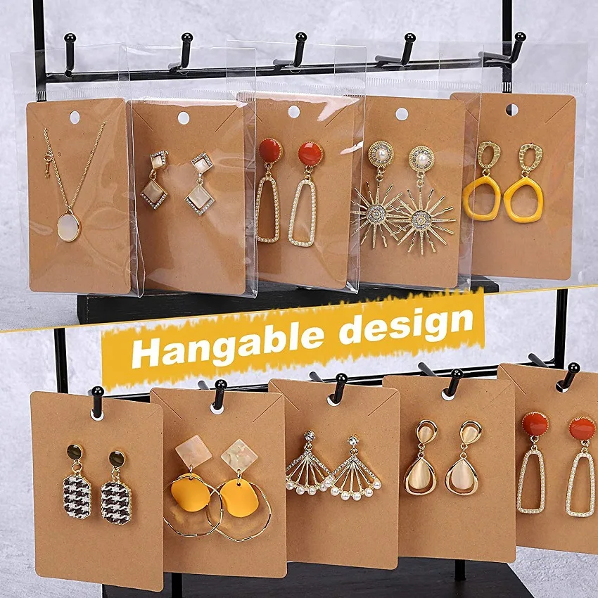 50pcs/lot Earrings Cards Necklaces Display Cards Ear Studs Paper Card Jewelry Packaging Cardboard Hang Tag Card for DIY Jewelry