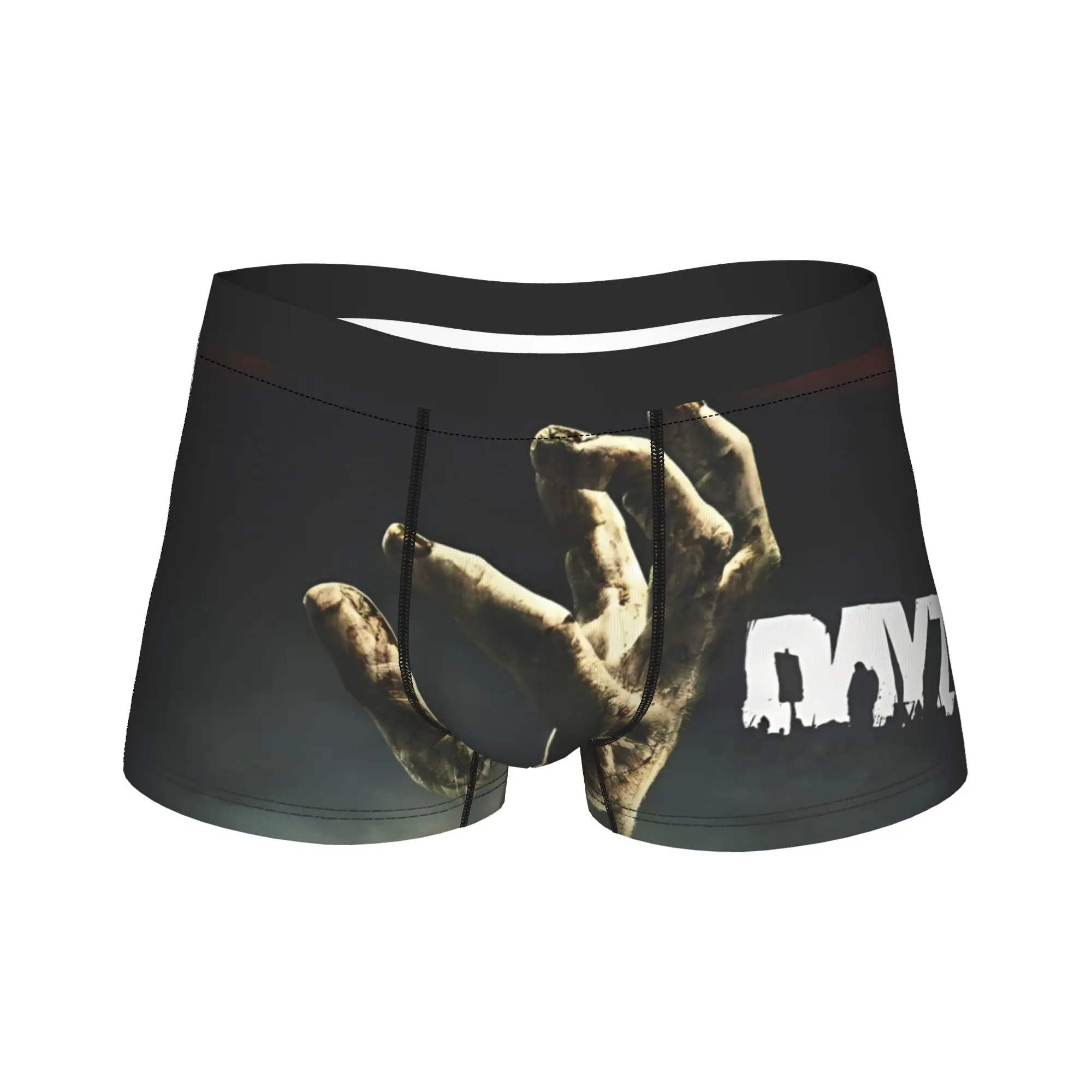 

Мужские трусы-боксеры для стрелялок DayZ, шорты, трусики из полиэстера, нижнее белье, модные трусы больших размеров в стиле Zombie Attack Homme