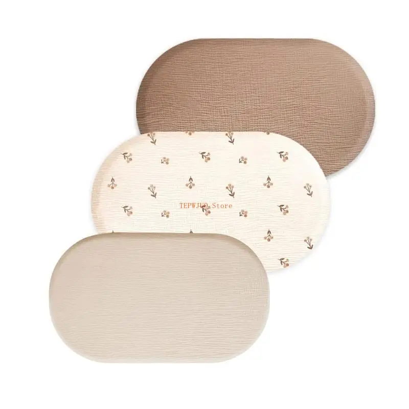 ملاءات سرير الأطفال حديثي الولادة U50F، فراش أنيق من القماش قابل للتنفس لراحة النوم