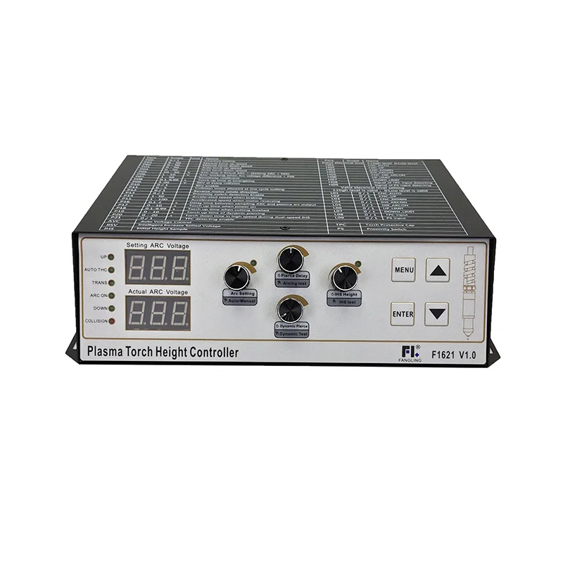 CNC F1621 plasma cutting machine digital arc voltage height controller, LED displays IO status;DC24V motor interface cyclmotion