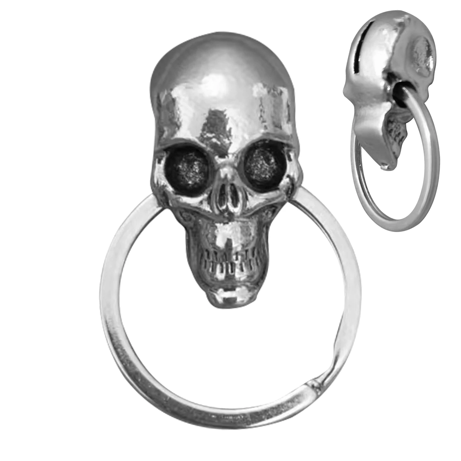 1 Uds. Cubierta de llave de calavera de demonio de Metal Retro cubierta de llave de latón cubierta de llave modificada Universal para motocicleta para la mayoría de llaves o regalo de Halloween