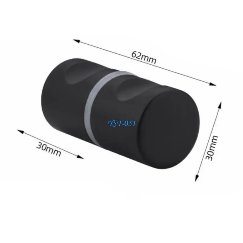

E15A Aluminum Alloy Door Handle Elegant Glass Door Handle Double Sided Pull Hardware