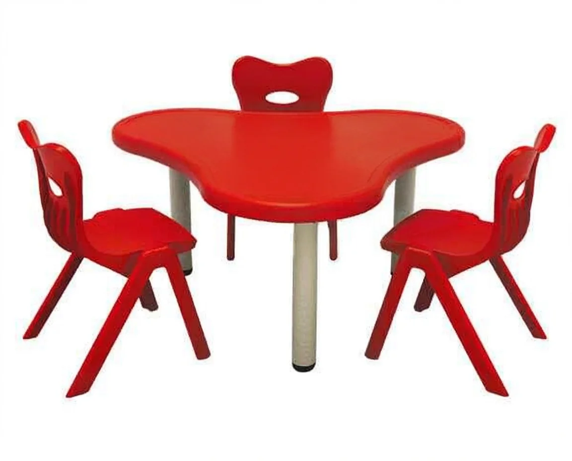 Preschool Furniture Daycare Adjustable Study Table Children Furniture Sets Nursery Desk and Chair Set view 3