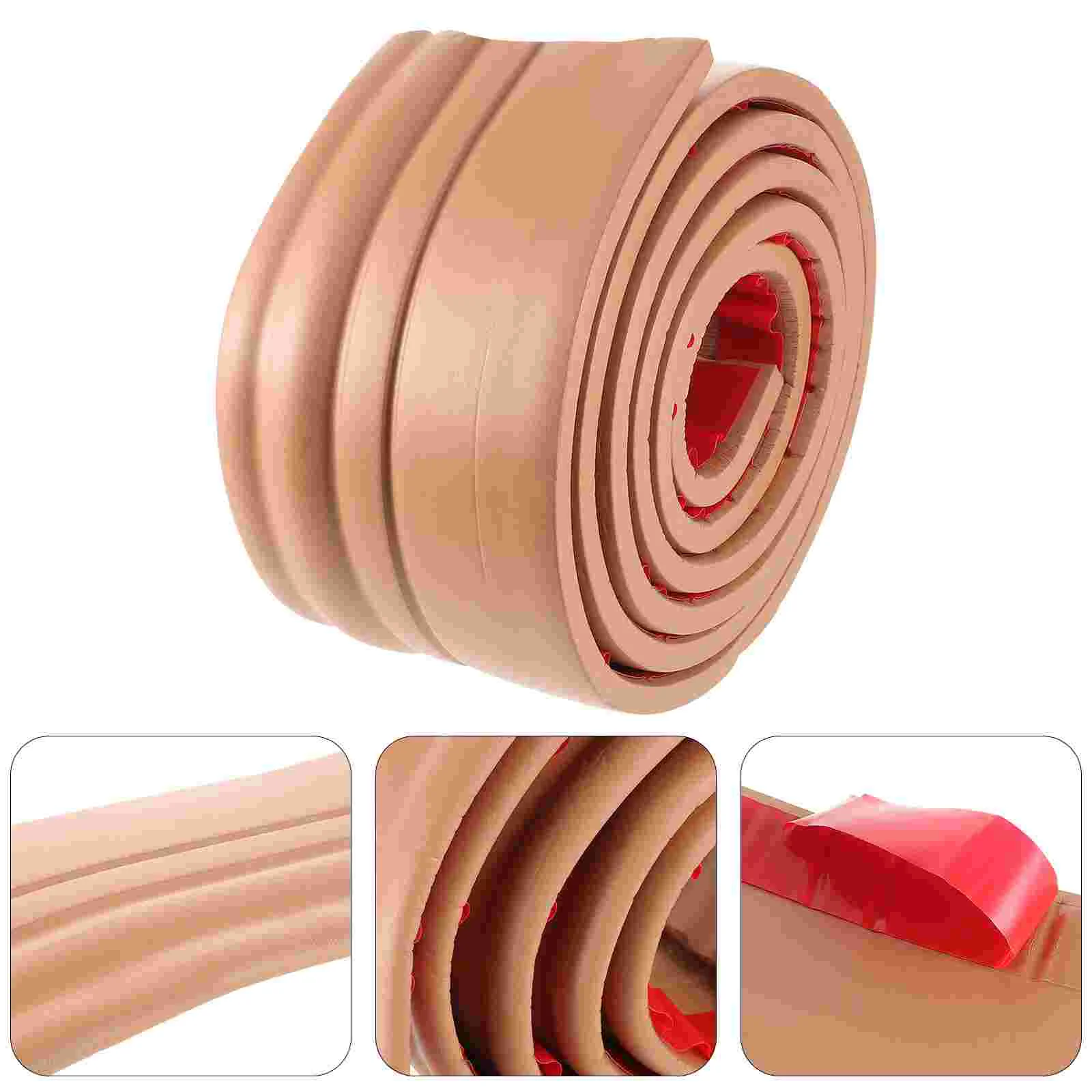 Floor Trim Peel and Stick Molding Self-adhesive Baseboard Ceiling Wallpaper Tile