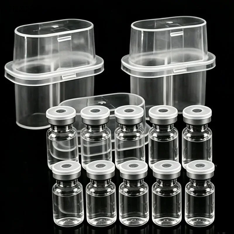 2-Slot Microtube Vial Peptide Freezer Storage Case For Fridge Organizer 3/10ML Glass Vials Microtube Secure Holder Box〔DD329〕